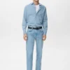 100 % Baumwoll-Chambray-Hemd 100 % Baumwoll-Chambray-Hemd