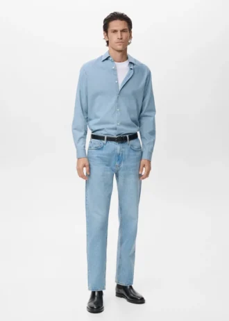100 % Baumwoll-Chambray-Hemd