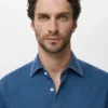 100 % Baumwoll-Chambray-Hemd 100 % Baumwoll-Chambray-Hemd