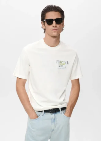 100 % Baumwoll-T-Shirt-Text