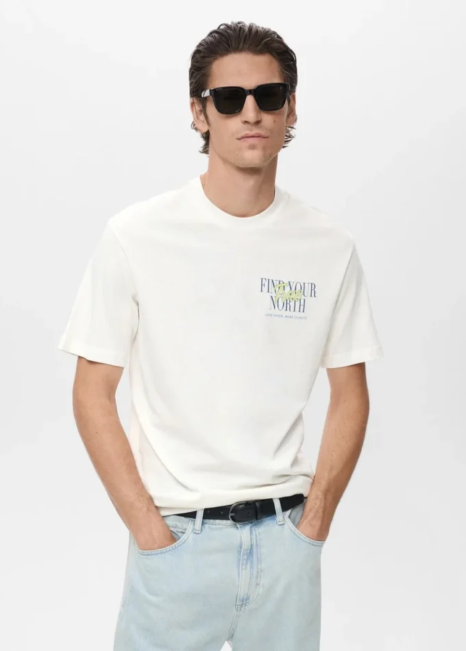 100 % Baumwoll-T-Shirt-Text