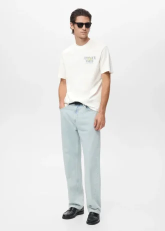 100 % Baumwoll-T-Shirt-Text