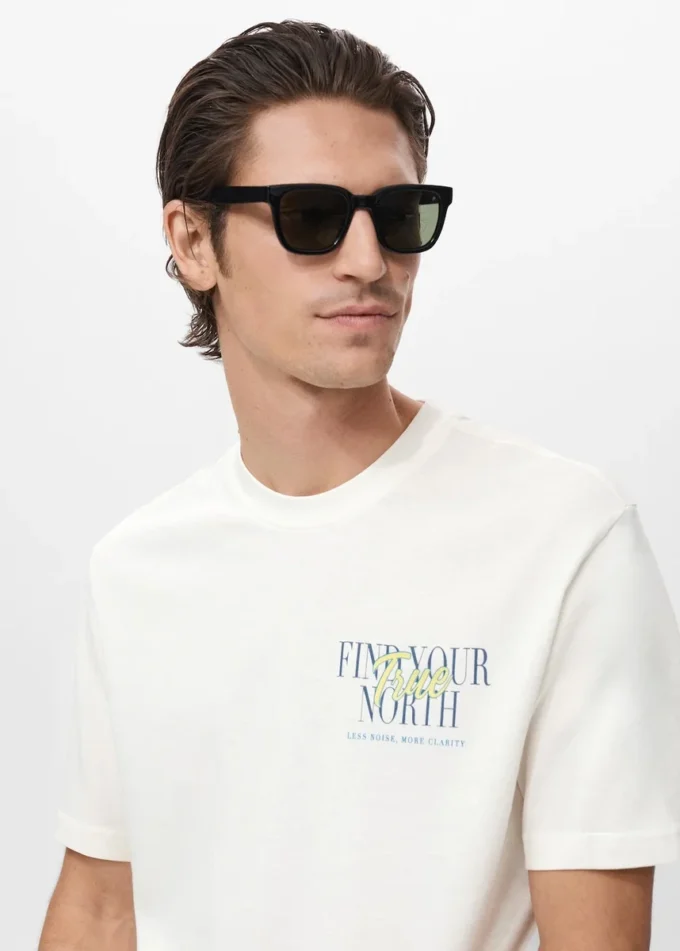 100 % Baumwoll-T-Shirt-Text
