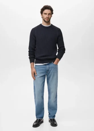 100 % Baumwolle, geflochtener Pullover