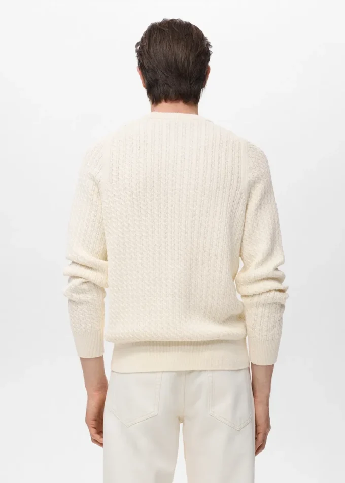 100 % Baumwolle, geflochtener Pullover 100 % Baumwolle, geflochtener Pullover