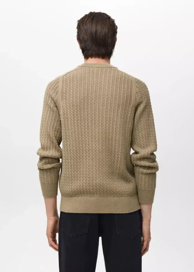 100 % Baumwolle, geflochtener Pullover 100 % Baumwolle, geflochtener Pullover