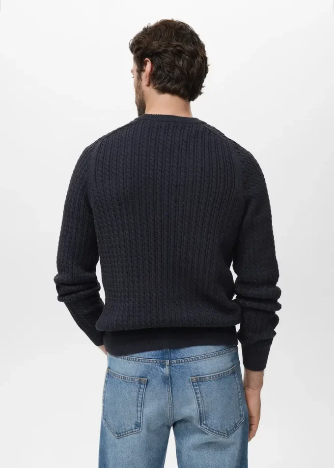 100 % Baumwolle, geflochtener Pullover 100 % Baumwolle, geflochtener Pullover