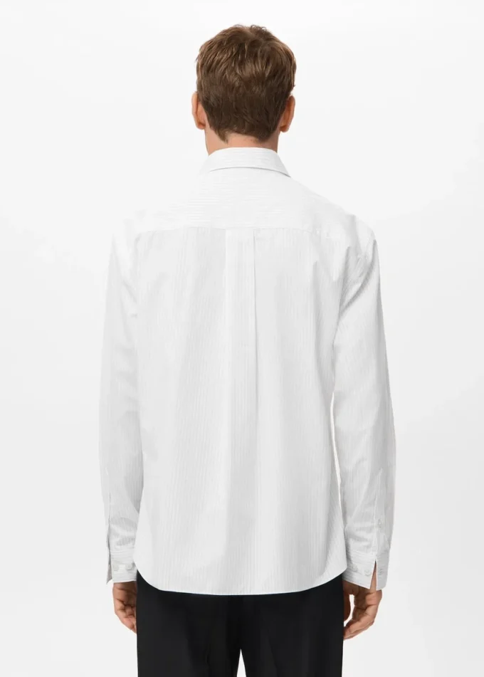 100 % Baumwolle, gestreiftes Shirt mit lockerer Passform 100 % Baumwolle, gestreiftes Shirt mit lockerer Passform