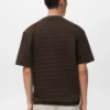 100 % Baumwolle, locker geschnittenes gestreiftes T-Shirt