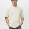 100 % Baumwolle, locker geschnittenes, strukturiertes T-Shirt