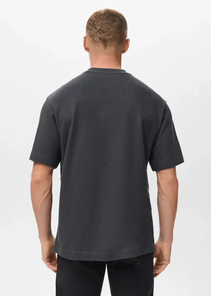 100 % Baumwolle, locker geschnittenes, strukturiertes T-Shirt