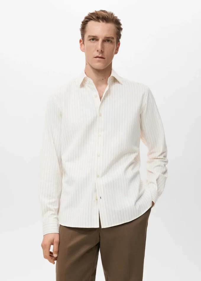 100 % Baumwolle, Regular Fit, gestreiftes Hemd 100 % Baumwolle, Regular Fit, gestreiftes Hemd