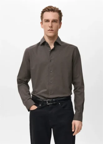 100 % Baumwolle, Regular Fit, gestreiftes Hemd