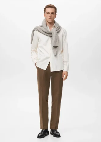 100 % Baumwolle, Regular Fit, gestreiftes Hemd
