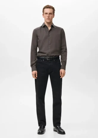 100 % Baumwolle, Regular Fit, gestreiftes Hemd