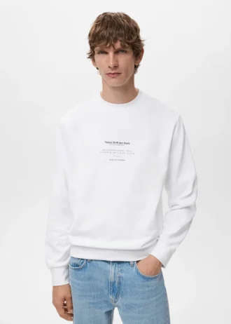 100 % Baumwolle Sweatshirt Text