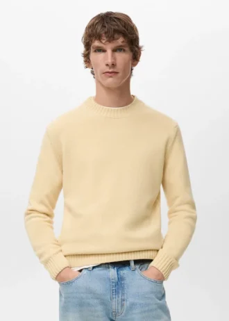100 % italienischer Wollstrickpullover