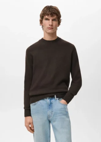 100 % italienischer Wollstrickpullover