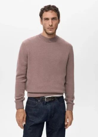 100 % italienischer Wollstrickpullover
