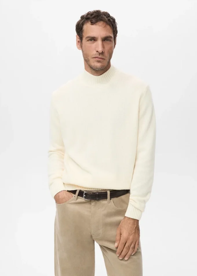 100 % italienischer Wollstrickpullover 100 % italienischer Wollstrickpullover
