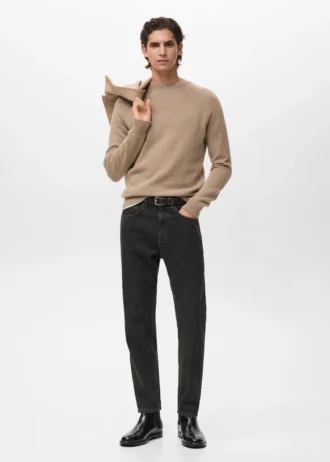 100 % italienischer Wollstrickpullover