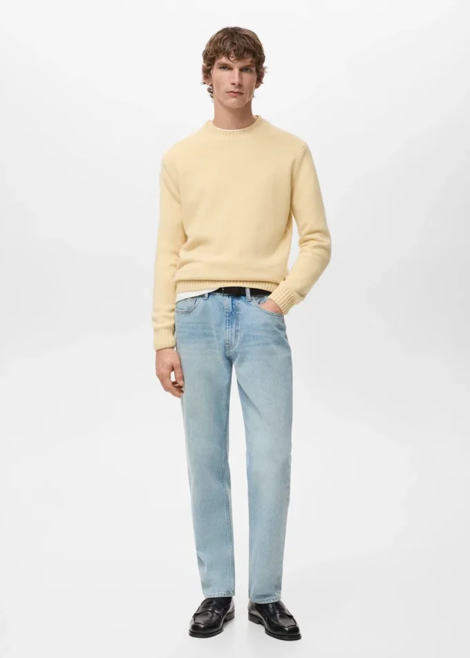 100 % italienischer Wollstrickpullover 100 % italienischer Wollstrickpullover