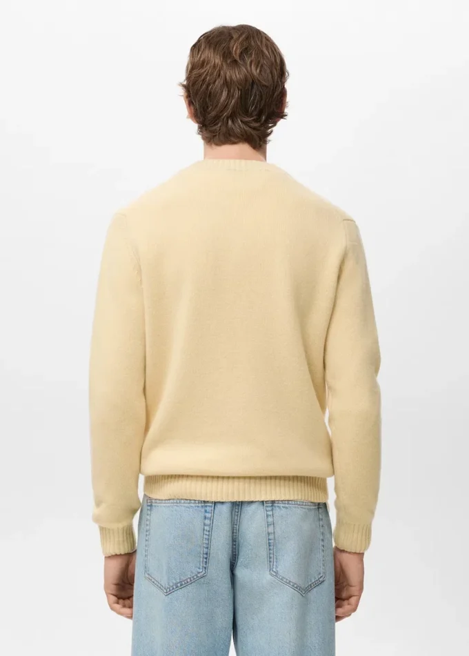 100 % italienischer Wollstrickpullover 100 % italienischer Wollstrickpullover