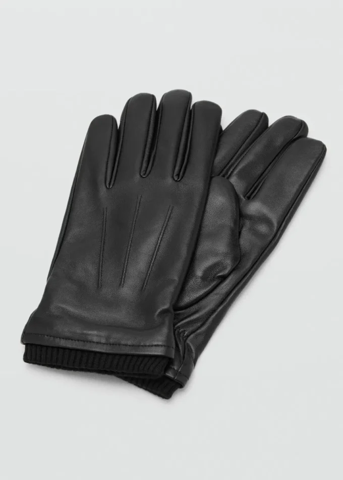 100 % Lederhandschuhe mit Rüschendetail 100 % Lederhandschuhe mit Rüschendetail