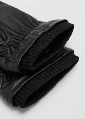 100 % Lederhandschuhe mit Rüschendetail 100 % Lederhandschuhe mit Rüschendetail