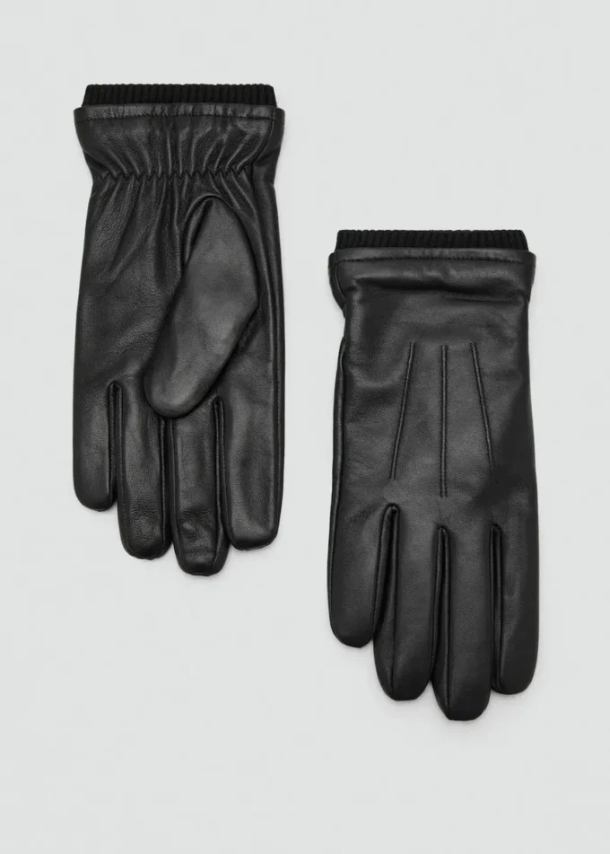 100 % Lederhandschuhe mit Rüschendetail 100 % Lederhandschuhe mit Rüschendetail