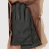 100 % Lederhandschuhe mit Ziernähten