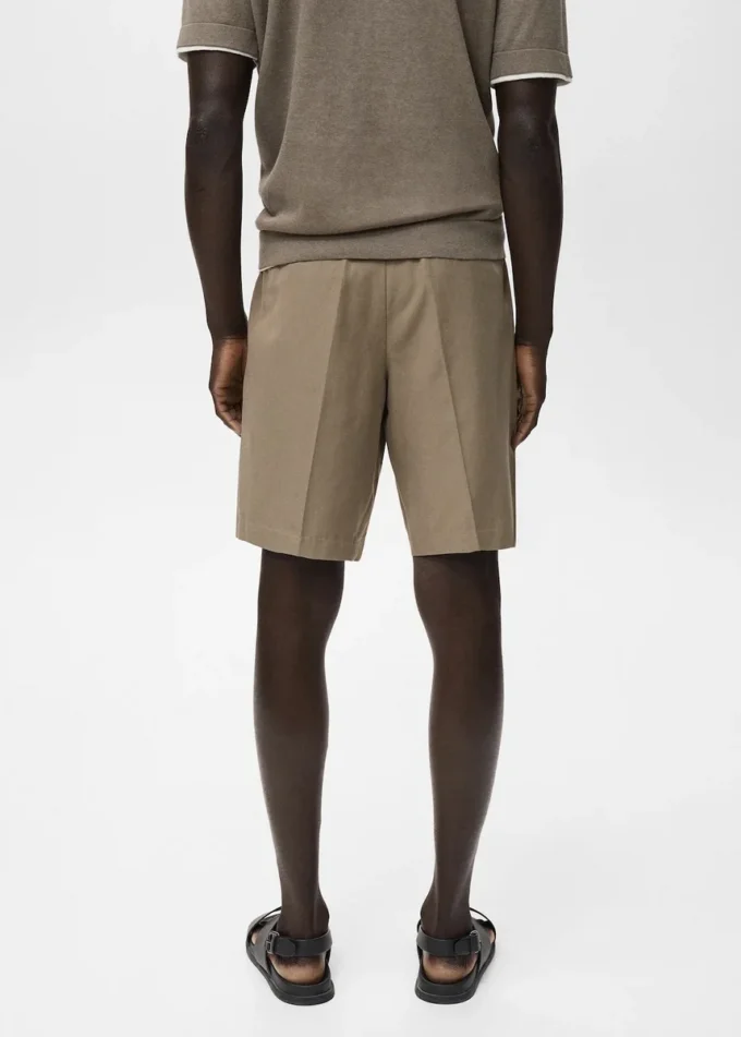 100 % Leinen-Bermudashorts 100 % Leinen-Bermudashorts