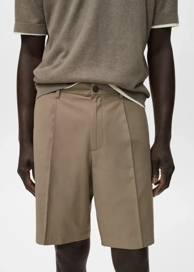 100 % Leinen-Bermudashorts 100 % Leinen-Bermudashorts