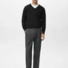 100 % Merinowolle Pullover mit V-Ausschnitt 100 % Merinowolle Pullover mit V-Ausschnitt