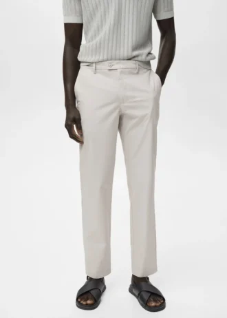 100 % Slim-Fit-Hose aus Baumwolle