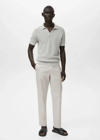 100 % Slim-Fit-Hose aus Baumwolle