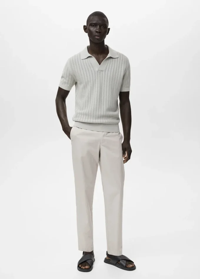 100 % Slim-Fit-Hose aus Baumwolle 100 % Slim-Fit-Hose aus Baumwolle