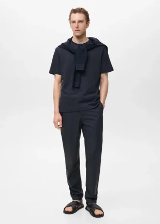 100 % Slim-Fit-Hose aus Baumwolle