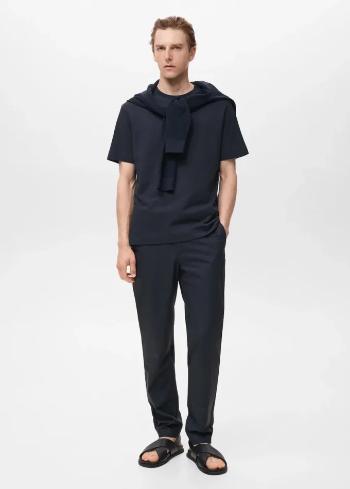 100 % Slim-Fit-Hose aus Baumwolle 100 % Slim-Fit-Hose aus Baumwolle
