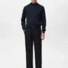 100 % Wollpullover mit Rollkragen