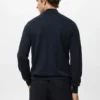 100 % Wollpullover mit Rollkragen