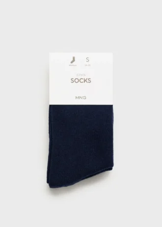 2er-Pack einfarbige Socken