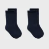 2er-Pack einfarbige Socken