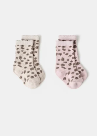 2er-Pack gemusterte Socken