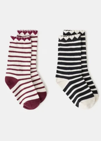 2er-Pack gemusterte Socken