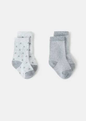 2er-Pack gemusterte Socken