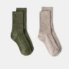 2er-Pack gemusterte Socken