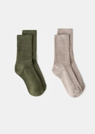 2er-Pack gemusterte Socken