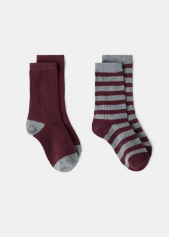 2er-Pack gemusterte Socken