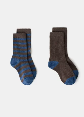 2er-Pack gemusterte Socken